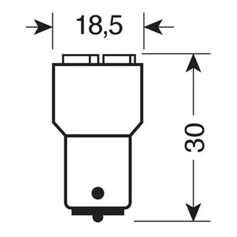 LED autožiarovka P21W biela