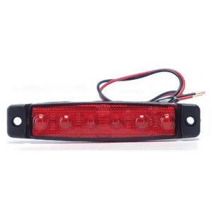 Pozičné svetlo LED malé červené 12V