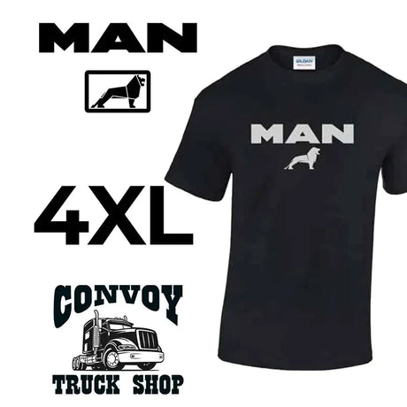 Tričko s logom MAN - 4XL